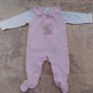 Sleeveless footy and shirt set 3m